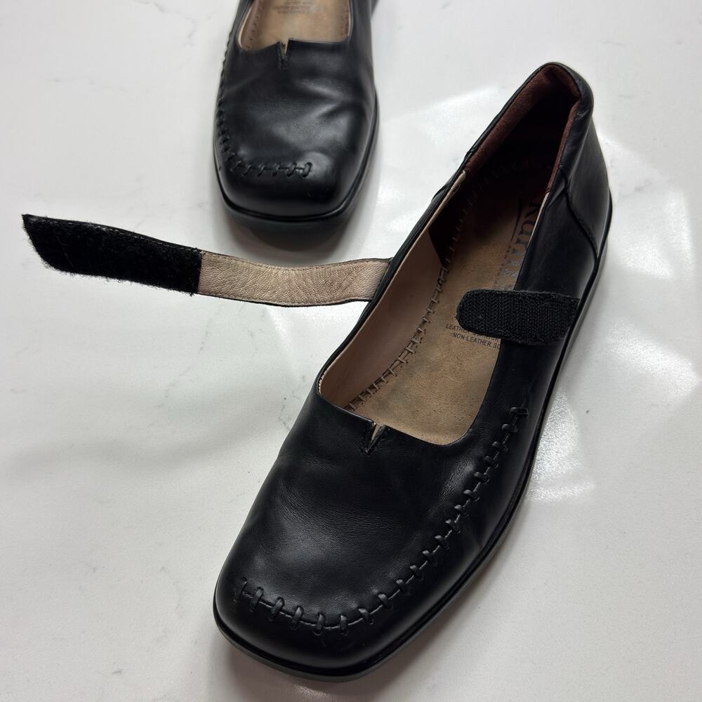 Kumfs Shoes Womens 39 Mary Jane Comfort Classic Leather Black Adjustable Fashion